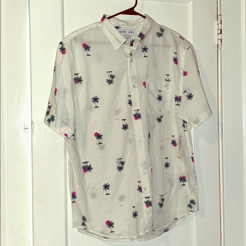 Men’s button down shirt.